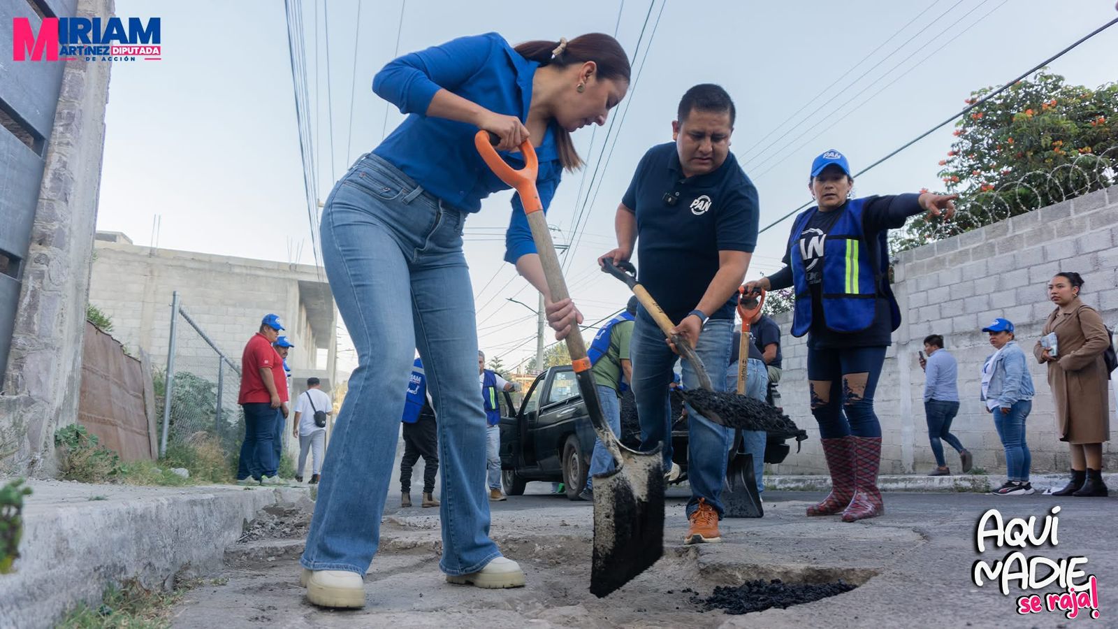Más de 300 baches tapados en Tlaxcala con el programa de Bacheo Intermunicipal encabezado por diputada Miriam Martínez